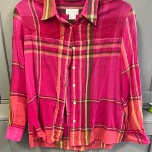 Liz Claiborne Multicolor Plaid Shirt